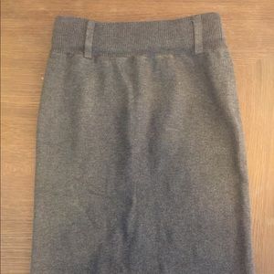 Grey sweater pencil skirt